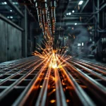 Фото по теме: Процесс многоточечной контактной сварки продольных прутков
